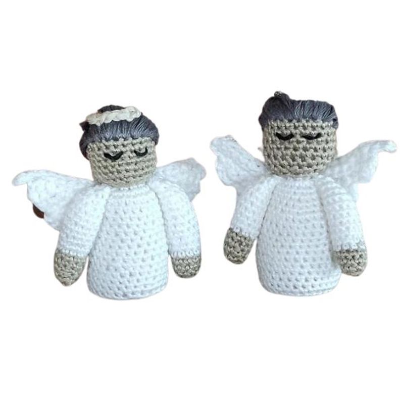 Engler til julekrybbe