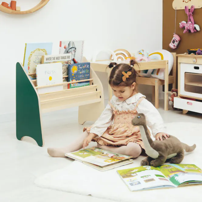 Hovedbilde Montessori Bokhylle for Barn – Color Book ...