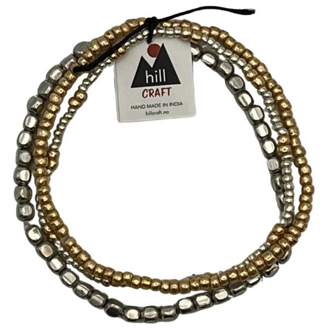 Hovedbilde Armbånd med tre distinkte perletyper