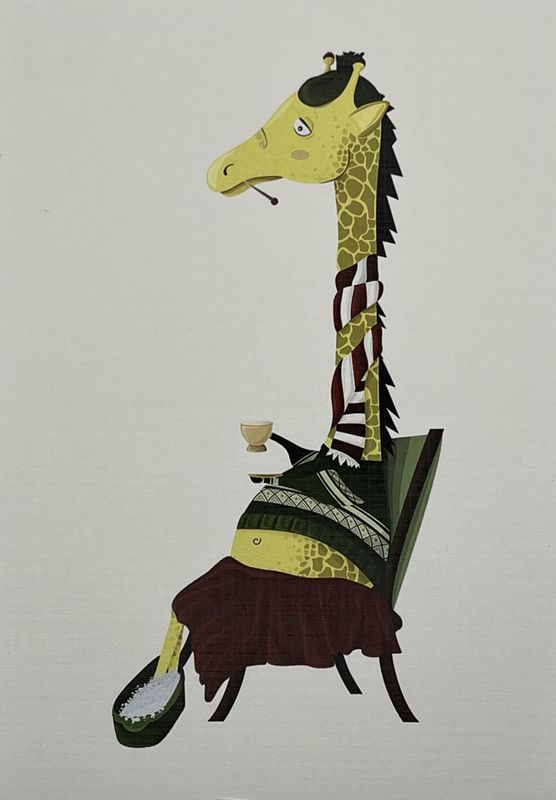 Postkort  - Giraff